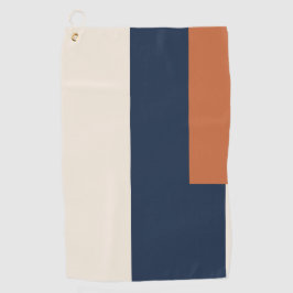 Moderne esthetische abstracte kleurblok golfhanddo golfhanddoek