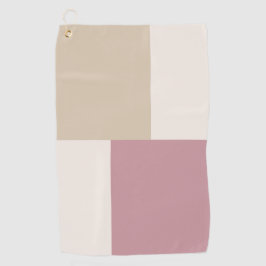 Moderne esthetische abstracte kleurblok golfhanddo golfhanddoek