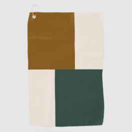 Moderne esthetische abstracte kleurblok golfhanddo golfhanddoek