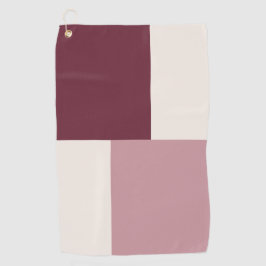 Moderne esthetische abstracte kleurblok golfhanddo golfhanddoek
