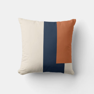 Moderne esthetische abstracte kleurblok kussen