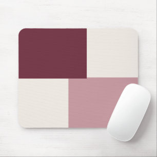 Moderne esthetische abstracte kleurblok muismat