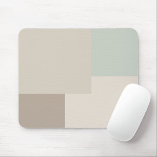 Moderne esthetische abstracte kleurblok muismat