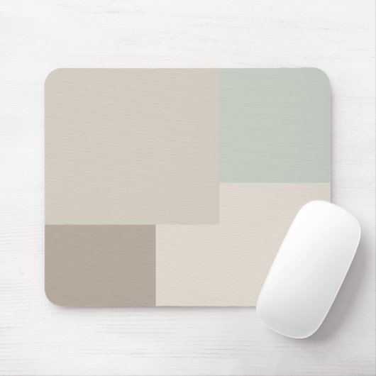Moderne esthetische abstracte kleurblok muismat (Met muis)