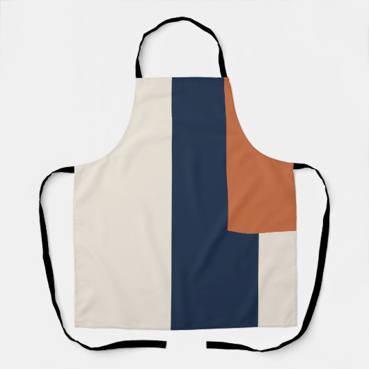 Moderne Esthetische Abstracte Kleurblok Schort (Voorkant)