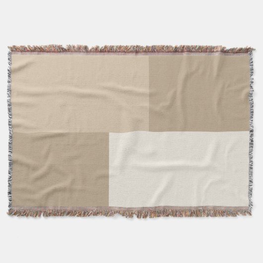 Moderne esthetische abstracte kleurblokdeken deken (Voorkant)