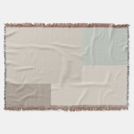 Moderne esthetische abstracte kleurblokdeken deken (Voorkant)