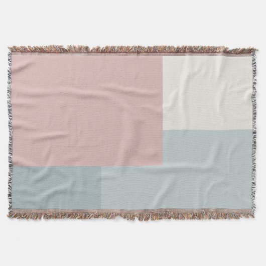 Moderne esthetische abstracte kleurblokdeken deken (Voorkant)