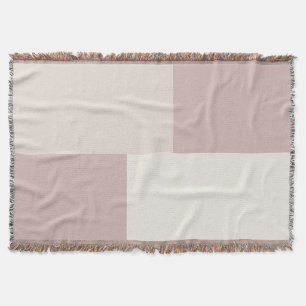 Moderne esthetische abstracte kleurblokdeken deken