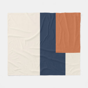 Moderne esthetische abstracte kleurblokdeken fleece deken