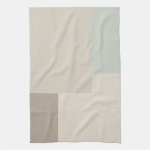 Moderne esthetische abstracte kleurblokhanddoek theedoek