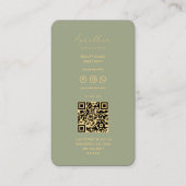 Moderne esthetische estheticus salie schoonheidssp visitekaartje (Achterkant)