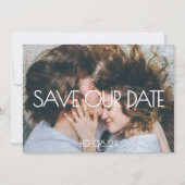 Moderne esthetische foto bruiloft Save The Date (Voorkant)