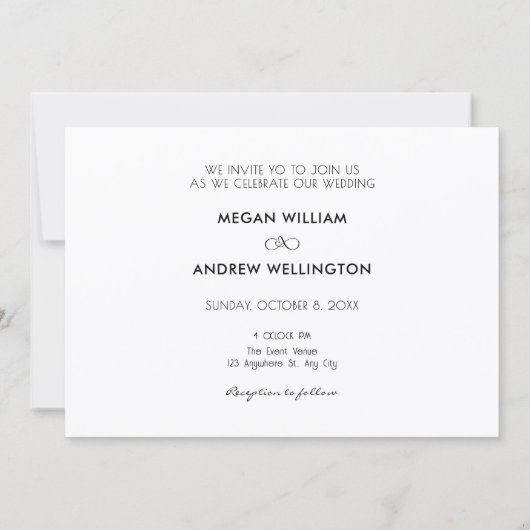 Moderne esthetische foto bruiloft Save The Date (Achterkant)