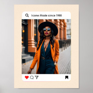 Moderne esthetische foto instagram stijlvol poster