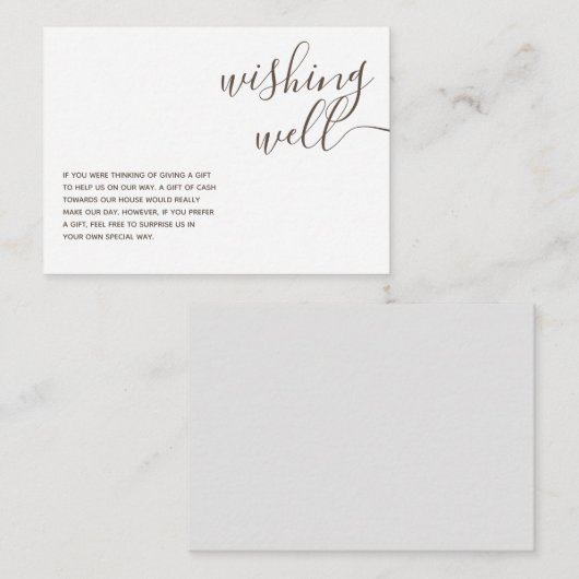 Moderne esthetische klassieke goudwending informatiekaartje (Voorkant / Achterkant)