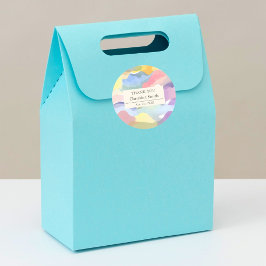 Moderne esthetische lente pensioen dank u gunst ronde sticker