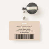 Moderne esthetische makelaar onroerend goed naam badge