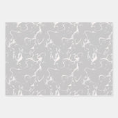 Moderne esthetische neutrale kleur marmer inpakpapier vel (Voorkant)
