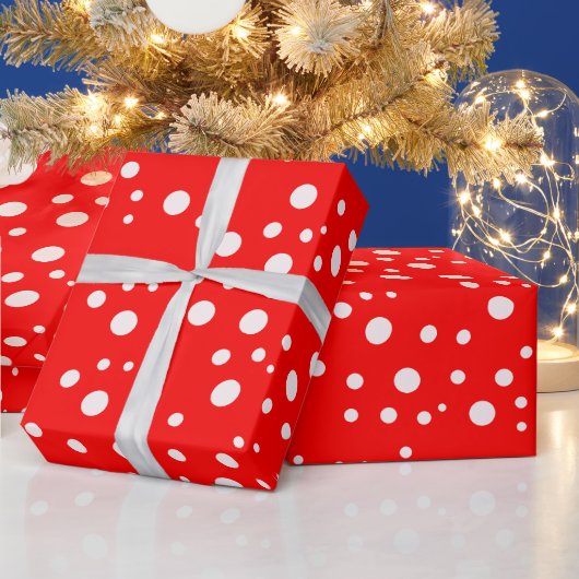 Moderne esthetische rode cadeauverpakkingsrol papi cadeaupapier (Feestdagen)