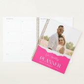 Moderne esthetische script aangepaste foto planner (Display)