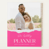 Moderne esthetische script aangepaste foto planner (Achterkant)