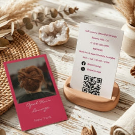 Moderne Esthetische Trendy Haar- & Make-up Artiest Visitekaartje