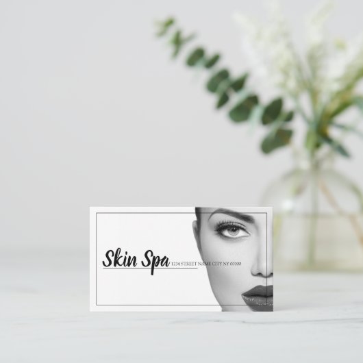 Moderne esthetische verpleegkunde, arts, cosmetisc visitekaartje (Staand voorkant)