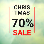 Moderne etalage Kerstsale Raamsticker (Vel 3)