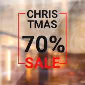Moderne etalage Kerstsale Raamsticker (Vel 2)