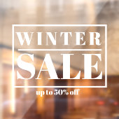 Moderne etalage winteruitverkoop raamsticker (Vel 2)