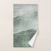 Moderne etherische salie zilveren agaat handdoek (Handdoek)