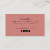 Moderne Etherische Waterverf Iridescentie Visitekaartje (Achterkant)