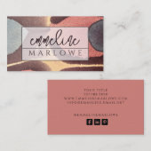 Moderne Etherische Waterverf Iridescentie Visitekaartje (Voorkant / Achterkant)