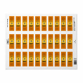 Moderne etiketten met honingraat en kleine honingb (Full Sheet)