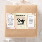 Moderne etiketten met roodkleurige ivoren en goudb (Insitu)