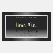 Moderne etiketten met zwarte en witte professionel (Voorkant)