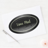 Moderne etiketten met zwarte en witte professionel (Envelop)