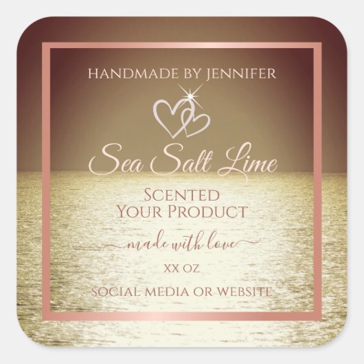 Moderne etiketten voor productverpakking Ocean Bro (Voorkant)