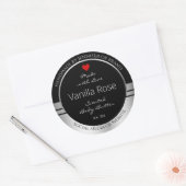 Moderne etiketten voor productverpakking: zwart en (Envelop)