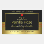 Moderne etiketten voor productverpakking (zwart en (Voorkant)