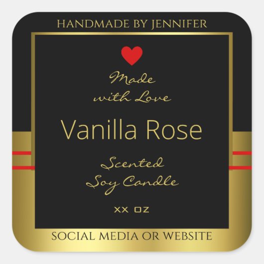 Moderne etiketten voor productverpakking (zwart en (Voorkant)