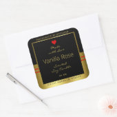 Moderne etiketten voor productverpakking (zwart en (Envelop)