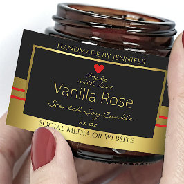 Moderne etiketten voor productverpakking (zwart en