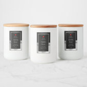 Moderne etiketten voor productverpakking: zwart en (Flessen)