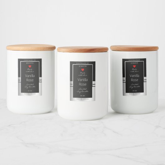 Moderne etiketten voor productverpakking: zwart en (Flessen)