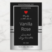 Moderne etiketten voor productverpakking: zwart en (Enkel label)