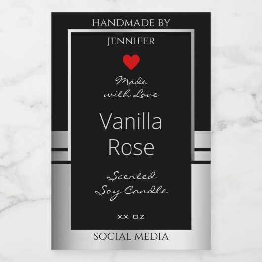 Moderne etiketten voor productverpakking: zwart en (Enkel label)