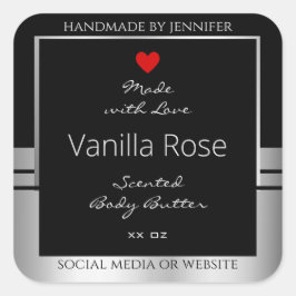 Moderne etiketten voor productverpakking: zwart en