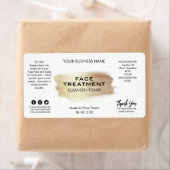 Moderne etiketten voor witte en goudbehandeling (Insitu)